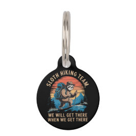 Sloth Hiking Team dat we zullen krijgen als we er  Huisdierpenning