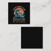 Sloth Hiking Team dat we zullen krijgen als we er  Vierkante Visitekaartje (Voorkant / Achterkant)