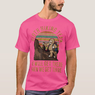 Sloth Hiking Team dat we zullen krijgen met een gr T-shirt