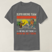 Sloth Hiking Team Day of Mountain Rescue T-shirt (Design voorkant)