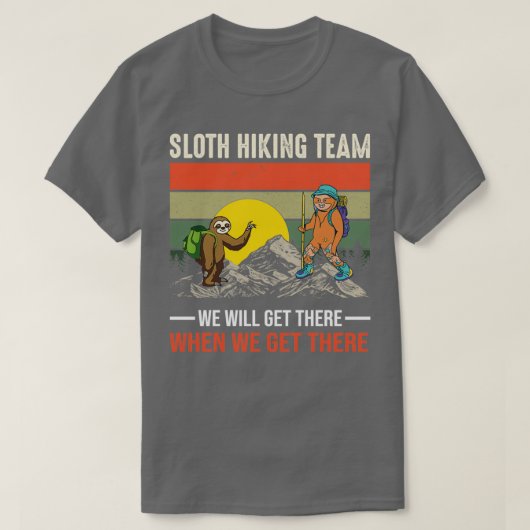 Sloth Hiking Team Day of Mountain Rescue T-shirt (Design voorkant)
