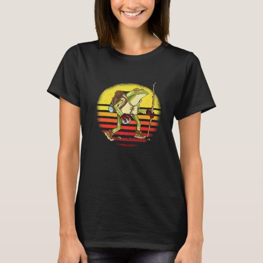Sloth Hiking Team Frog Nationaal Park Campi T-shirt (Voorkant)