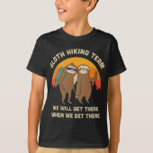Sloth Hiking Team - Funny Gift T-shirt (Voorkant)