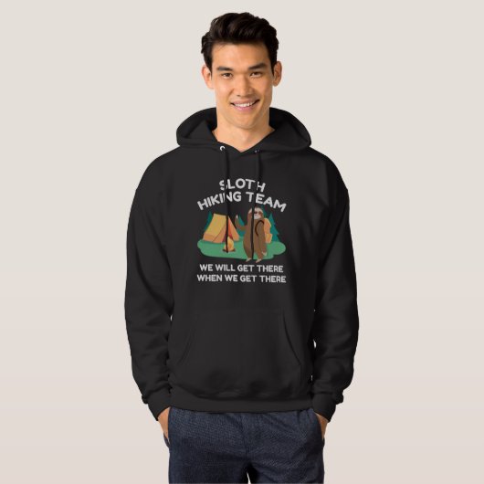 Sloth Hiking Team Hoodie (Voorkant volledig)