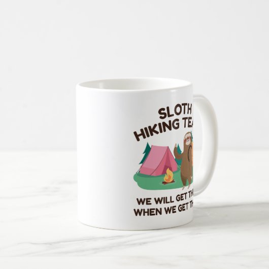 Sloth Hiking Team Koffiemok (Voorkant rechts)
