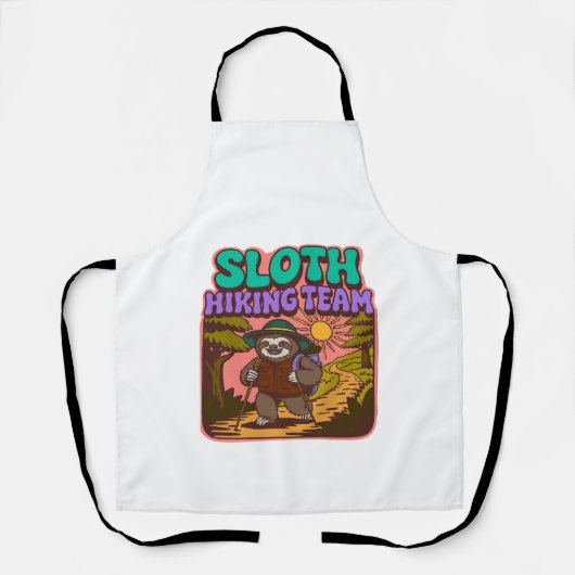 Sloth Hiking Team Oversized T-Shirt Schort (Voorkant)