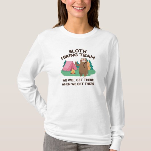 Sloth Hiking Team T-shirt (Voorkant)