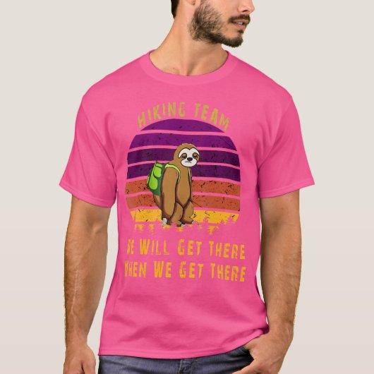 Sloth Hiking Team T-shirt (Voorkant)