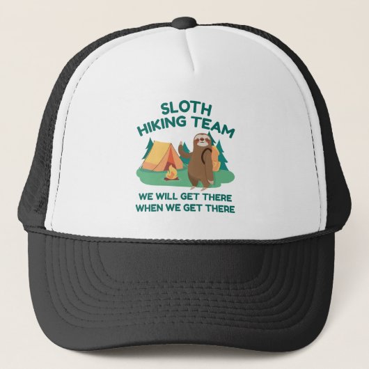 Sloth Hiking Team Trucker Pet (Voorkant)
