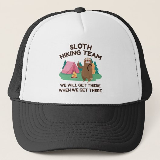 Sloth Hiking Team Trucker Pet (Voorkant)