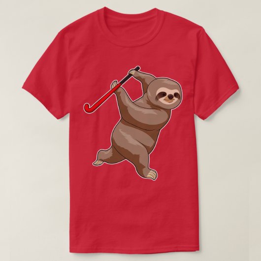 Sloth Hockey Hockey T-shirt (Design voorkant)