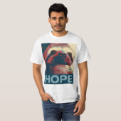 Sloth Hope Poster T-shirt (Voorkant volledig)