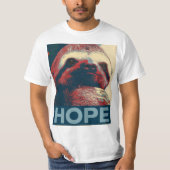 Sloth Hope Poster T-shirt (Voorkant)