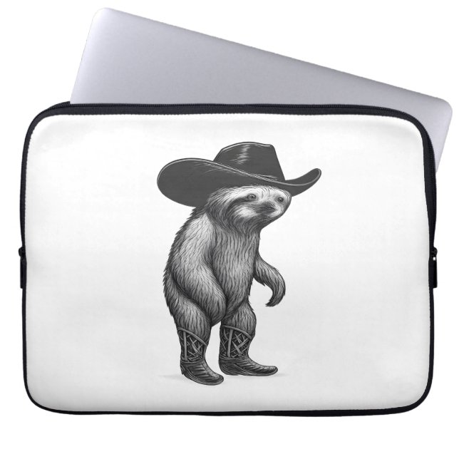 Sloth Howdy Sloth Laptop Sleeve (Voorkant)