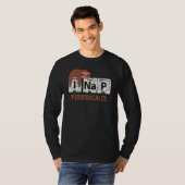 Sloth I Nap Periodical Table Science T-shirt (Voorkant volledig)