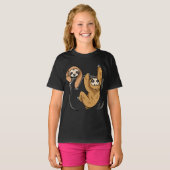 Sloth In A Pocket T-Shirt (Voorkant volledig)