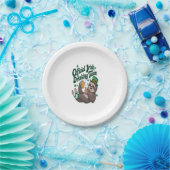 Sloth Irish Drink St Patrick's Day Papieren Bordje (Feest)
