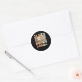 Sloth is mijn gedistilleerde diertje -  zoete kled ronde sticker (Envelop)