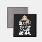 Sloth is mijn Spirituele diertje Magneet (Voorkant / Achterkant)