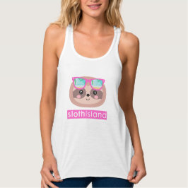 Sloth Island Cute Summer Vest Tanktop