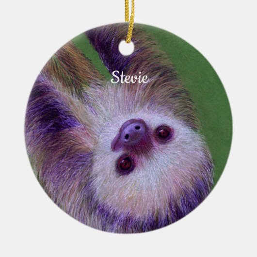 Sloth Keramisch Ornament (Voorkant)