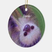 Sloth Keramisch Ornament (Links)