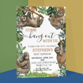 Sloth Kom mee met ons mee. Kaart