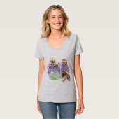 Sloth Lavender Shirt Womens Slotkleding Moeder (Voorkant volledig)