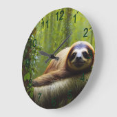 Sloth Lazy Aftermiddags, Wall Cloth Grote Klok (Hoek)