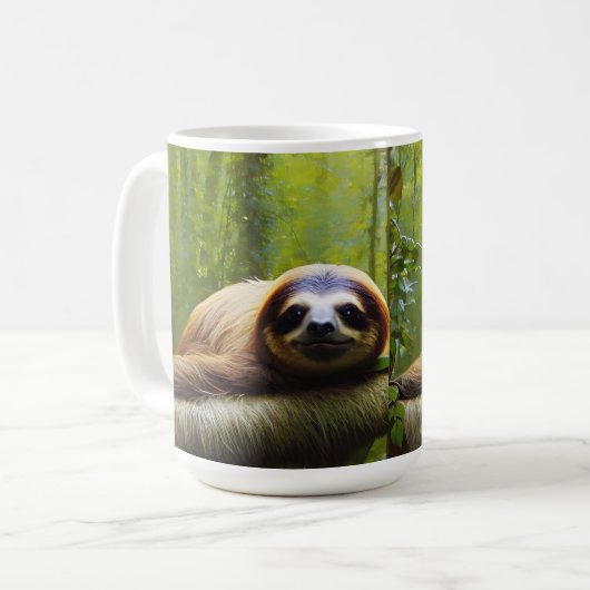 Sloth Lazy vanmiddag, koffie-Mok Koffiemok (Voorkant links)