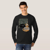 Sloth leert 7 Deadly Sins Funny Animal Meme T-shirt (Voorkant volledig)