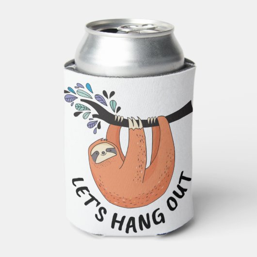 Sloth Let's gaan uit Blikjeskoeler (Blikje Voorkant)