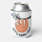 Sloth Let's gaan uit Blikjeskoeler (Blikje Achterkant)