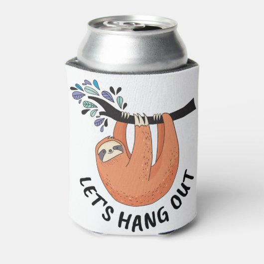 Sloth Let's gaan uit Blikjeskoeler (Blikje Achterkant)