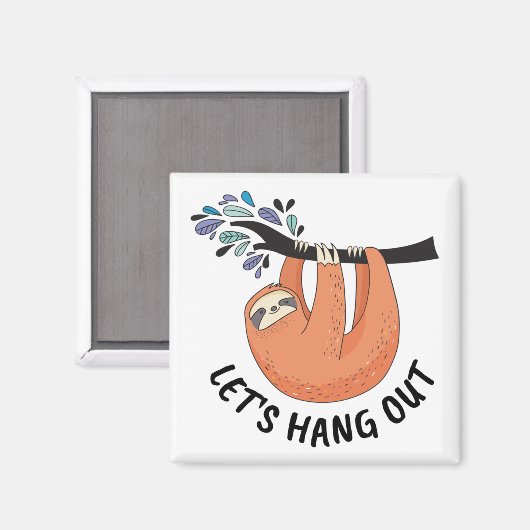 Sloth Let's gaan uit Magneet (Voorkant / Achterkant)