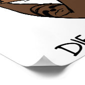 Sloth Live Slow Funny Poster (Hoek)