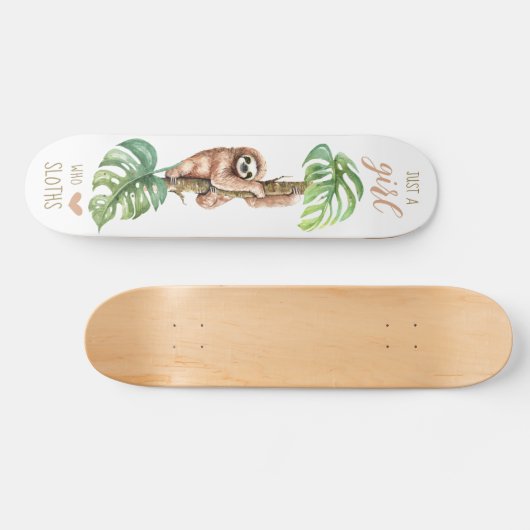 Sloth Love 7 3/4-inch skateboard Deck (Horizontaal)