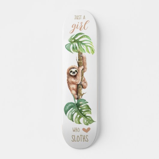 Sloth Love 7 3/4-inch skateboard Deck (Voorkant)