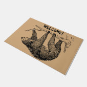 Sloth Lover Gift, Sleuf Welkom Doormat Deurmat (Schuin)