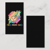 Sloth Ma Hugs Rainbow Cute Child en moeder Visitekaartje (Voorkant / Achterkant)