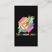 Sloth Ma Hugs Rainbow Cute Child en moeder Visitekaartje (Voorkant)