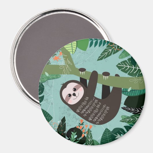 Sloth Magnet (Voorkant / Achterkant)