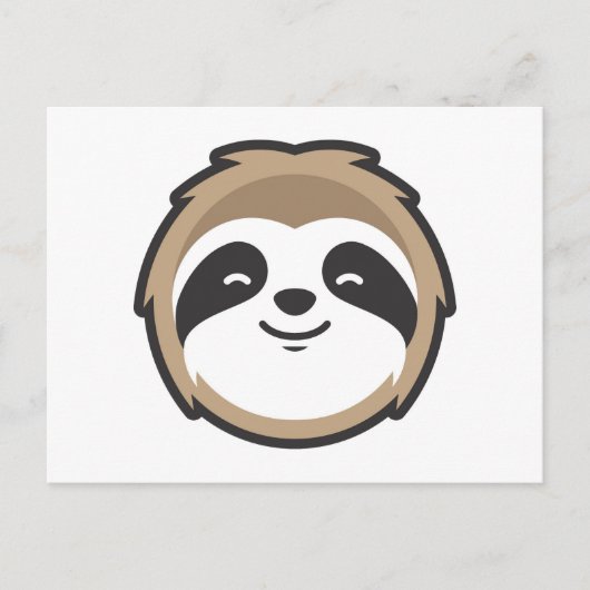 Sloth Mascot Briefkaart (Voorkant)