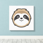 Sloth Mascot Canvas Afdruk (Insitu (Houten vloer))