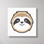 Sloth Mascot Canvas Afdruk (Voorkant)