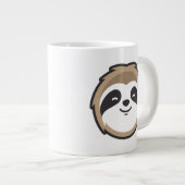 Sloth Mascot Grote Koffiekop (Voorkant rechts)