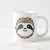 Sloth Mascot Grote Koffiekop (Rechts)