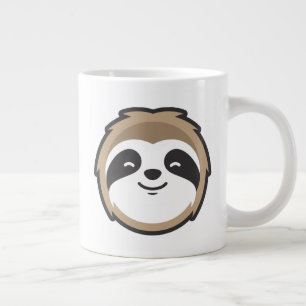 Sloth Mascot Grote Koffiekop