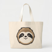 Sloth Mascot Grote Tote Bag (Voorkant)