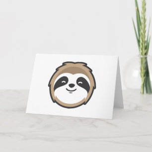 Sloth Mascot Kaart